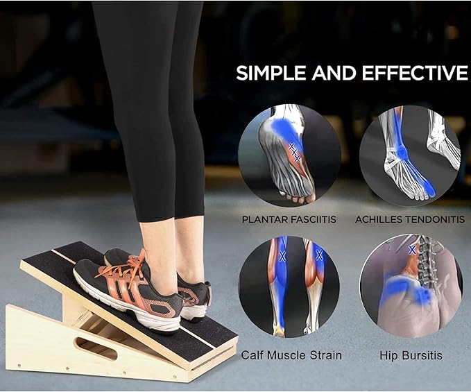 Professional Slant Board, Adjustable Incline Board and Calf Stretcher, Slant Board for Calf Stretching, Calf Stretch Board