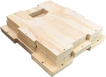 Plyo Box - Wooden 3-in-1 Plyometric Jump Box for Training - Squat, Step Up, Box Jumps & More - Workout Box Size in S, M, L & XL - Home Gym Exercise Equipment