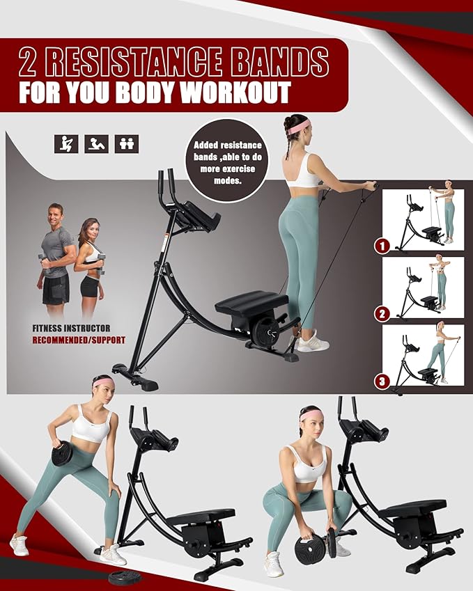 HVO 2024 Ab Machine for Stomach Workout Abdominal