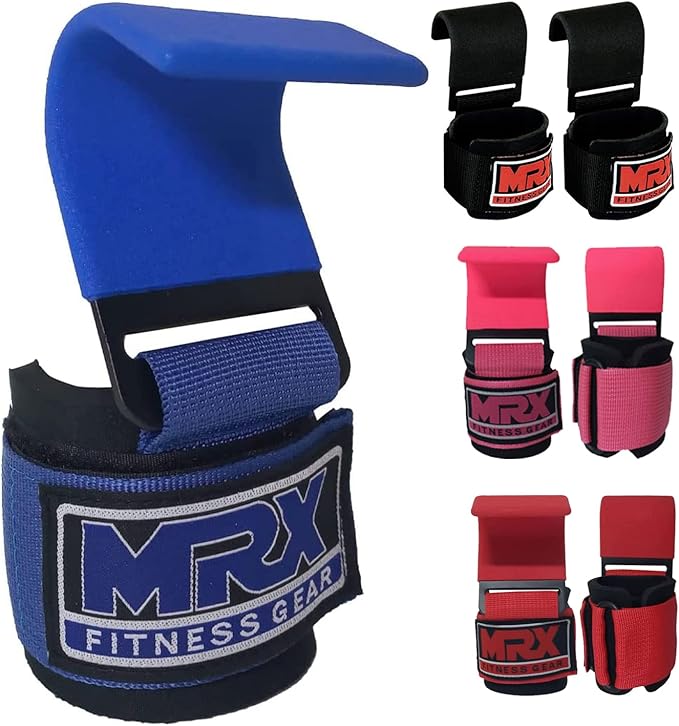 MRX Power Weight Lifting Straps Wrist Support Heavyduty Gym Training Bandage Cordura Hook Deadlifting Wraps