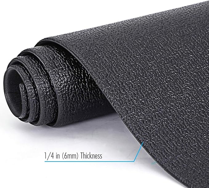 Xterra Floor Mat — Heavy Duty, Thick 6mm PVC, Nonslip, Textured Fitness Equipment Floor Protector for Treadmill or Bike