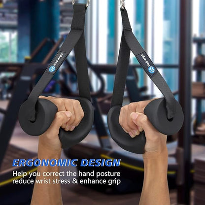 Ergonomic Exercise Handles for Cable Machine Attachments, Pilates, Strength Training Workout，Resistance Bands Heavy Duty Working Out Handles Accessories