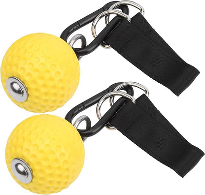 Health Gear Pull Up Grips Ball Grip Strength Trainer, Climbing Grip Strength Training Pull Up Grips Handles, Cable Machine Attachments, Pull Down Attachment for Hand Wrist Finger