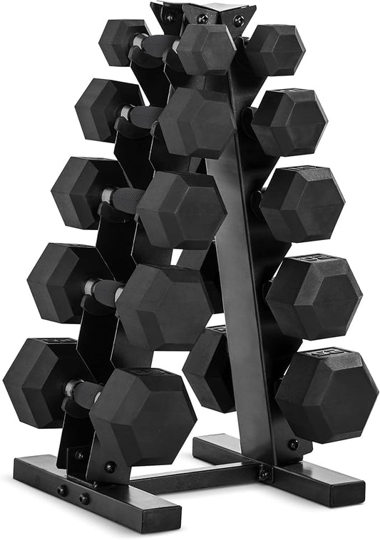 CAP Barbell Dumbbell Set with Rack | Multiple Options in 150lbs and 210lbs