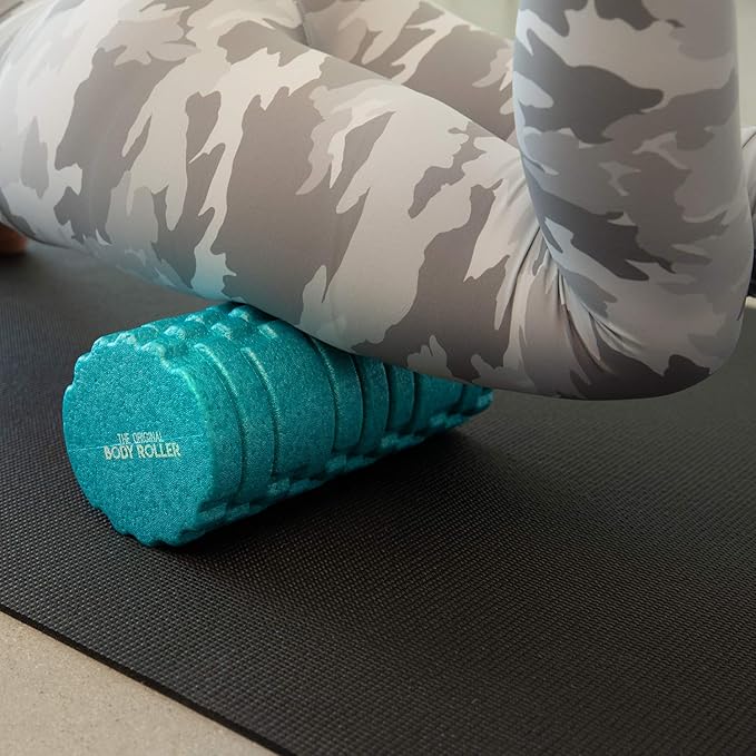 High Density Foam Roller Massager for Deep Tissue Massage of The Back and Leg Muscles - Self Myofascial Release of Painful Trigger Point Muscle Adhesions