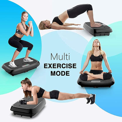 Vibration Plate, Whole Body Vibration Platform Exercise Machine with Bluetooth Speaker, Home Fitness Equipment for Weight Loss & Toning(Jumbo Size)