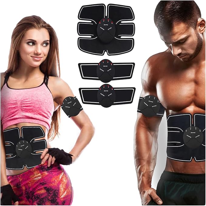 Fitness Belt, Abdominal Toning Belt, ABS Training Belt Ab Trainer Fitness Equipment for Men Woman Abdomen/Arm/Leg Home (Gray)