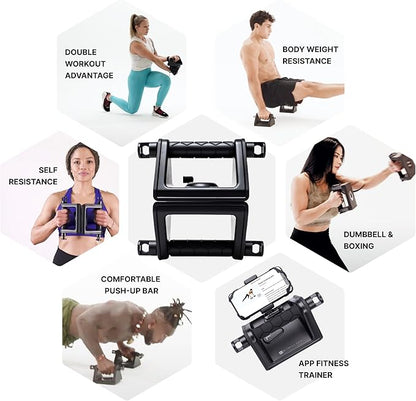 Ultimate Fitness Strength Trainer iOS App & Portable Hand-Held Calisthenic Gym - Olympus Grip by Fitnix