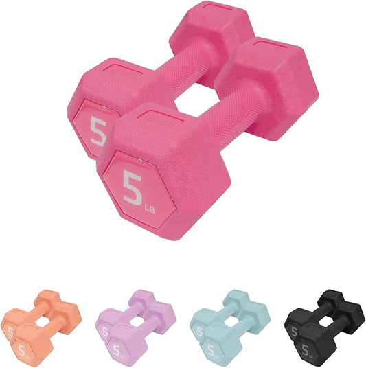 Dumbbell Sets - 5/10/15/20/25/36 lb Dumbbells Pair Hand Weights Set of 2 - Easy Grip - Arm Weights for Men and Women, Home Gym Exercise Equipment for Workouts Fitness Strength Training