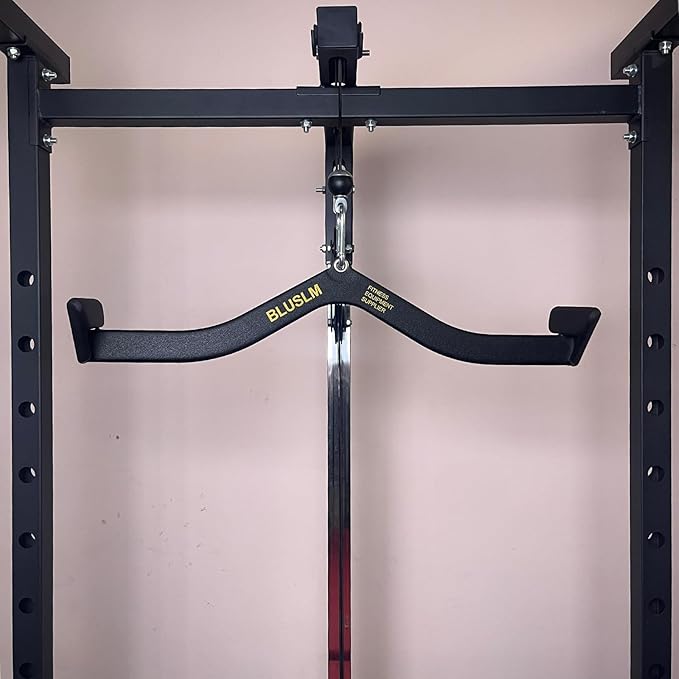 LAT Pull Down Bar for Cable Machine, LAT Pulldown Attachments T Bar V Bar Cable Attachment, Back Tricep Bar Strength Training Handle