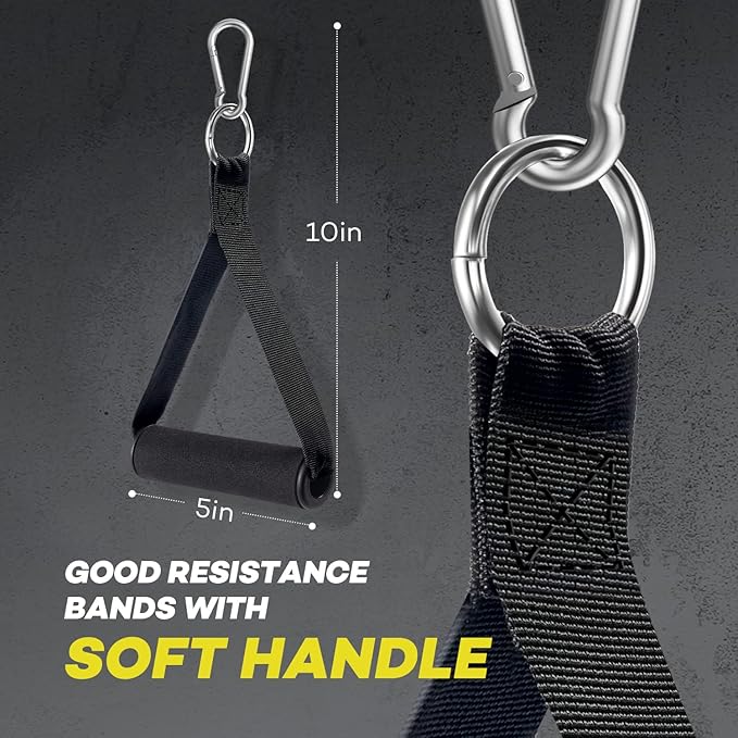 Heavy Resistance Bands for Working Out, NITEEN Resistance Bands with Handles Weight Exercise Bands for Men Women, Workout Bands with Door Anchor and Ankle Straps Strength Training Equipment