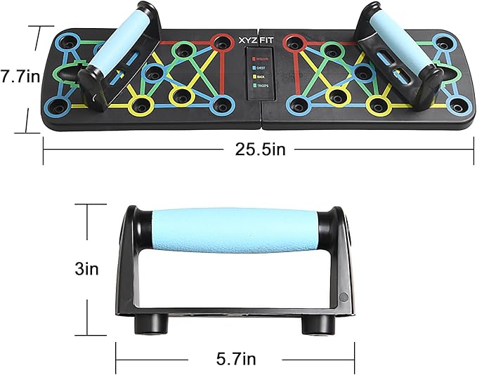 Push Up Board, Foam Roller Board for Home Office Exercise Equipment, Foam Roller Board for Body Building, Balance Trainer, Yoga Board, Black