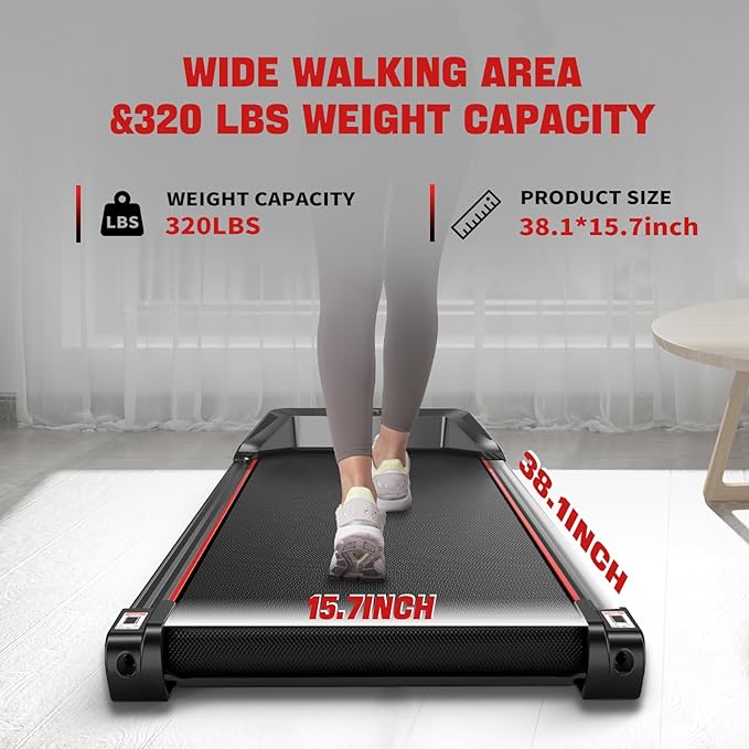 Walking Pad, Treadmill for Home,Under Desk Treadmill Portable with Remote Control