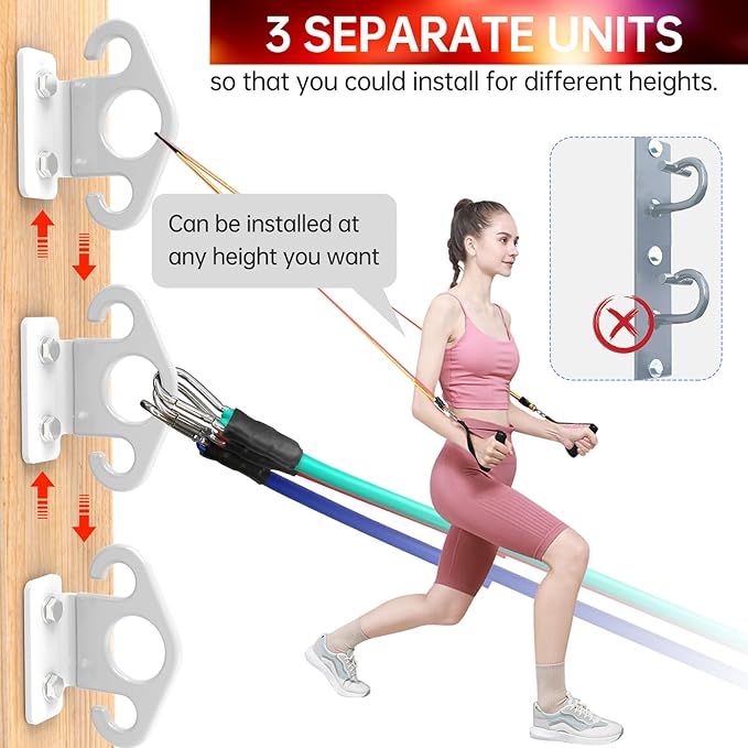 Resistance Band Wall Anchor Resistance Band Anchor Resistance Band Hooks Resistance Band Wall Mount Workout Room Workout Room Accessories Exercise Room Wall Workout Equipment