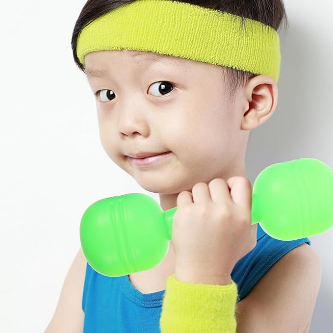 BESPORTBLE Kids Plastic Hand Dumbbells, 3 Pairs Gym Exercise Barbell Children Exercise Toys Fitness Sport Toy Toddler Weights Fitness Workout Equipment