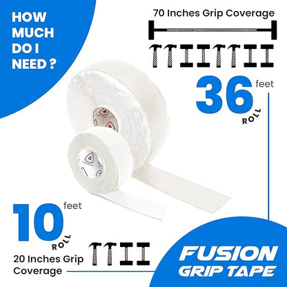 Core Prodigy Fusion Grip Tape - Silicone Rubber Wrap for Pull Up Bars, Barbells, Dumbbells, Sports and Gym Equipment, and Tools