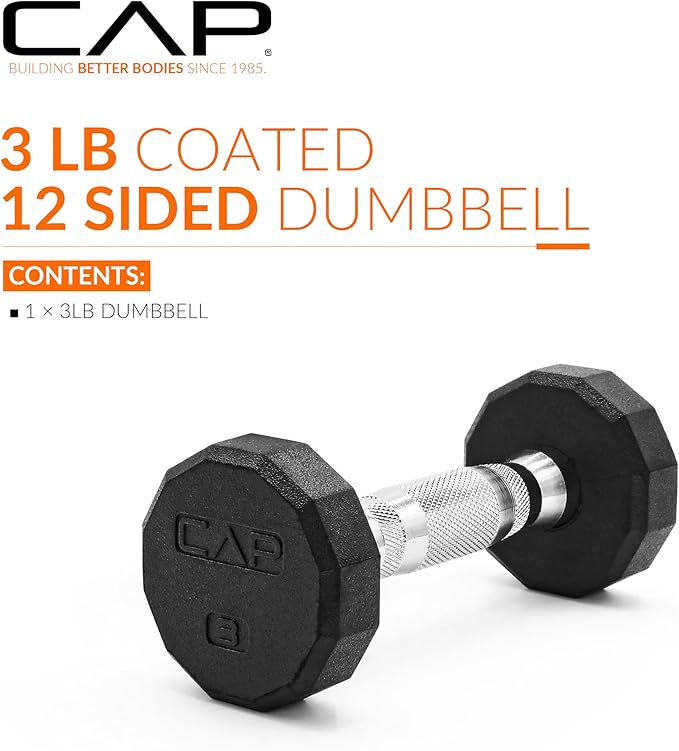 CAP Barbell Coated Hex Dumbbell Weight