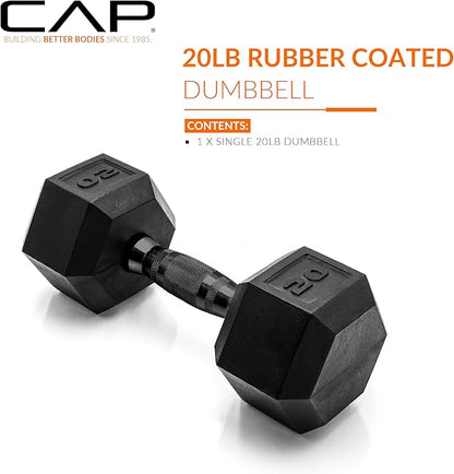 CAP Barbell Coated Hex Dumbbell Weight