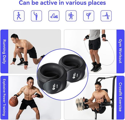 Ankle Weights,Strength Training Weight Sets For Men Women,Leg Weight Straps for Fitness,Yoga,Running,Workout