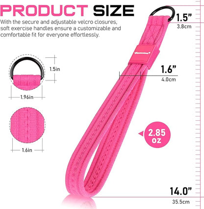 Tricep Rope Cable Attachment Handles for Gym, 13inch Exercise Handles, Tricep Pull Down Attachments Rope for Pilates, Yoga, Strength Trainer, Physical Therapy, Stretch, Recovery