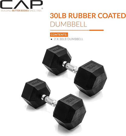 CAP Barbell Coated Dumbbell Weight Pairs | Multiple Options