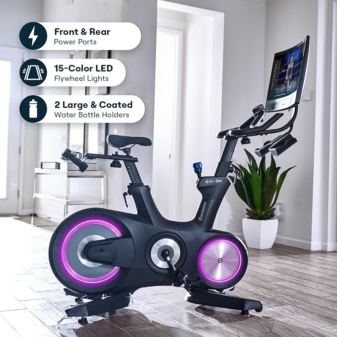 Echelon Fitness - Exercise Bike - Smart Connect Workout Bike - Magnetic Resistance Mechanism - Stationary Bikes with Speed Monitor & Adjustable Seat - Indoor Bike - Bluetooth Connectivity -136 KG