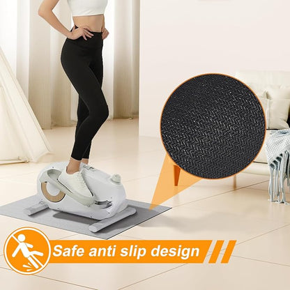 Ellipse Machine Non-Slip Mat, Suitable for Under Desk Elliptica Mini Cycles Mini Elliptical Exercise Bikes and Leg Exerciser Machine Home Sports Accessories Enhanced Stability Floor Protection