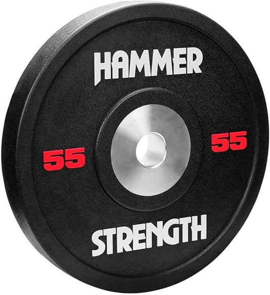 Hammer Strength 55Lb Black Urethane Bumper Plate