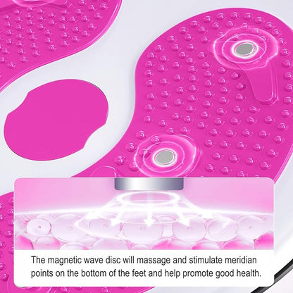 Ab Twist Waist Disc Board,Adjustable Waist Trainer Twisting Disc with Handles,Waist Slimming Balance Rotating Disc with Massage Foot Sole for Slimming Waist Arms Hips and Thighs