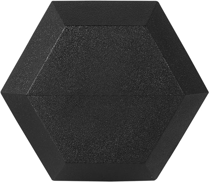 Signature Fitness Premium Rubber Coated Hex Dumbbell Weight Set