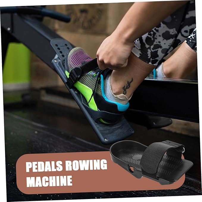 1 Pair Rowing Machine Foot Pedals Rowing Machine