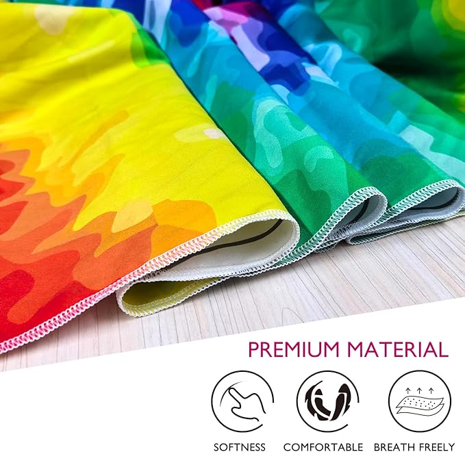 Beach Towel - Microfiber Beach Towels(71" x 40" - 1Pcs) - Quick Dry Sand Proof Absorbent Compact Beach Blanket - Lightweight Towel for Beach Swimming Surfing Sports Yoga Gym(Bandhnu)