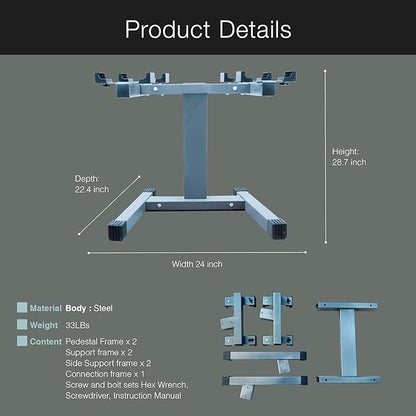 BodyTech x NUOBELL Collaboration Product, Adjustable Dumbbell Rack and Stand.Dumbell Rack for Nuobell Dumbbells only