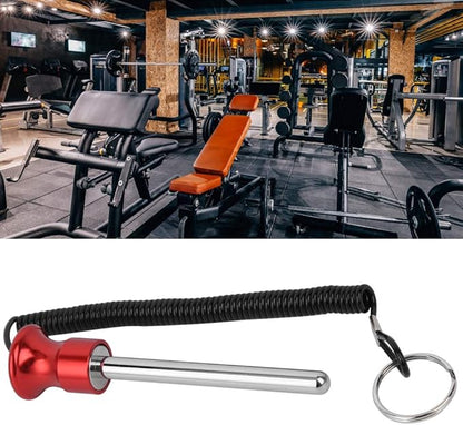 Magnetic Weight Stack Pin with Pull Rope Strength Training Equipment Accessories Exercise Machine Parts Red