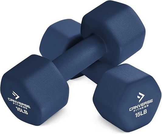 Neoprene Coated Dumbbell Sets of 2, Hand weight Dumbbells Anti-roll, Anti-Slip, Hexagon Shape for Strength Training Exercises Dumbbell Pairs for Men and Women, Ideal for Home Gym