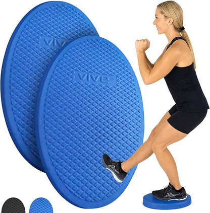 Vive Oval Balance Pad - Wobble Cushion For Physical Therapy And Rehabilitation Equipment - Soft Stability Trainer Foam For Workouts, Yoga, Core Strength And Pilates - Device For Women, Men And Kids