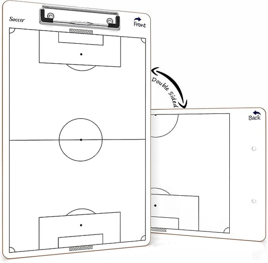 Scribbledo Soccer Dry Erase Coaching Board 15"x9" Soccer Whiteboard for Coaches Soccer Coaching Equipment Accessories Tactics Field Board Making it The Perfect Coach Gifts