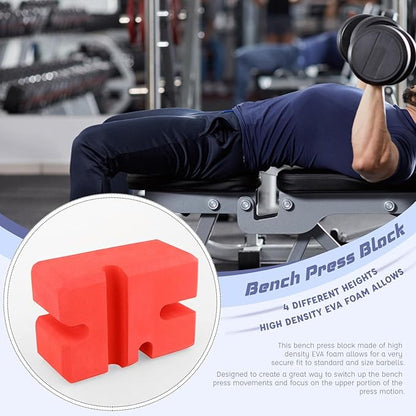 Bench Press Block Gym Board Fitness Trainer for Weightlifting Bodybuilding, L