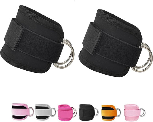 Fitness Ankle Straps for Cable Machines 2 Pack