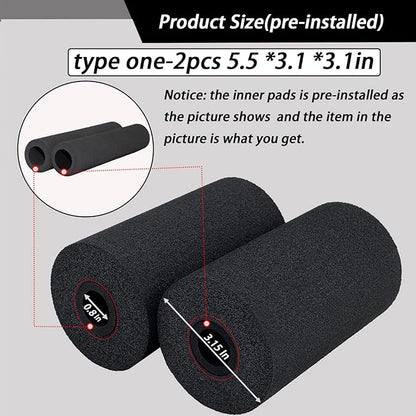 Foot Foam Pads Rollers Replacement Set for Home, Weight Bench Foam for Inversion Table Leg Tube,Sit Ups,Leg Curl Attachment/Extension