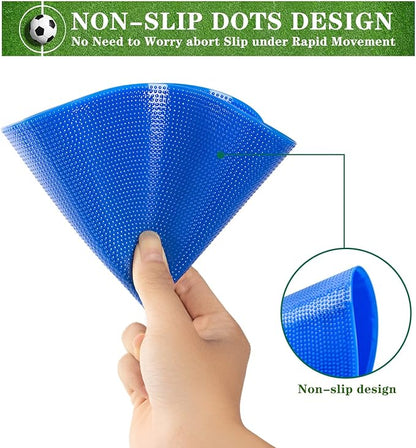 Spot Markers 9 inch Non Slip Rubber Floor Markers Flat Field Cones Poly Dots for Soccer Basketball Sports Speed Agility Training and Drillsi