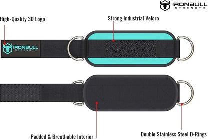 Iron Bull Strength Ankle Straps for Cable Machines