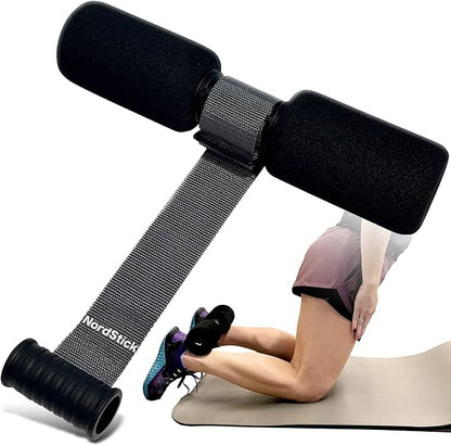 NordStick Nordic Hamstring Curl Strap - Original Nord Stick Exercise Set for Home and Travel - 5 Second Set Up