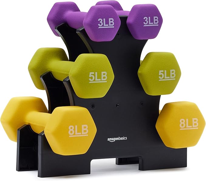 Amazon Basics Neoprene Dumbbell Hand Weights