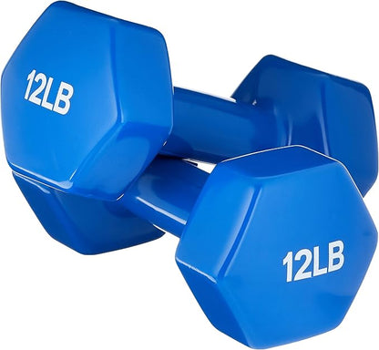 Amazon Basics Vinyl Coated Dumbbell Hand Weights