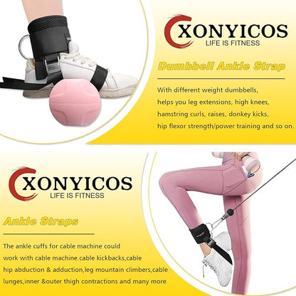 Adjustable Ankle Weights Straps for Cable Machine