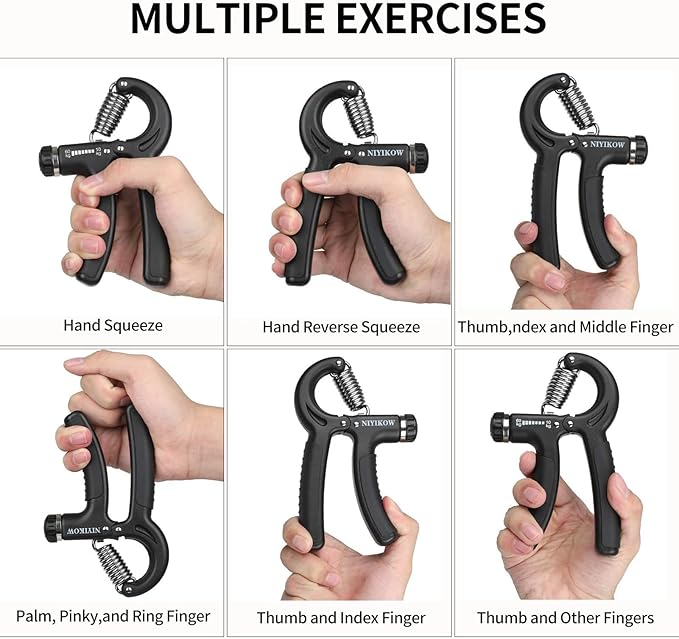 Hand Grip Strengthener, Adjustable Resistance 22-132Lbs (10-60kg),