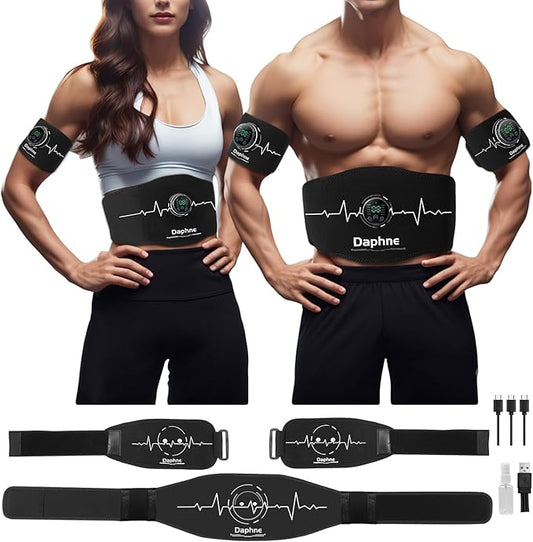 Daphne ABS Stimulator, Ab Stimulator Muscle Toner, Effective Muscle Stimulator for Abdomen, Arms, Legs,Abdominal Toning Belt