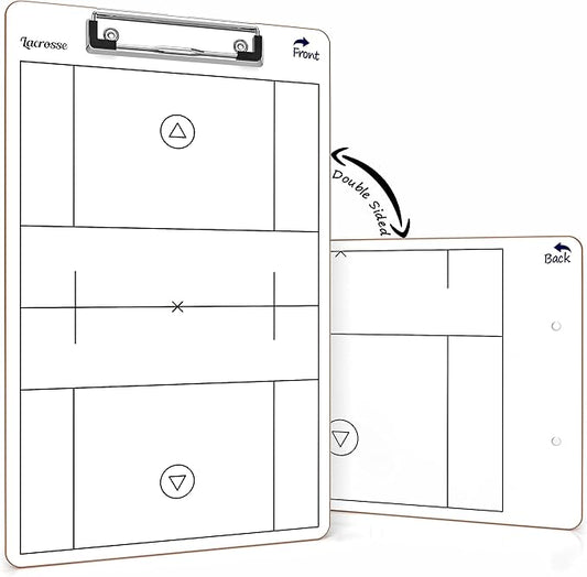 Scribbledo Lacrosse Dry Erase Board for Coaches 15x9 Inch Lacrosse Whiteboard Coaching Supplies Equipment Lacrosse Accessories Making it The Perfect Coach Gifts