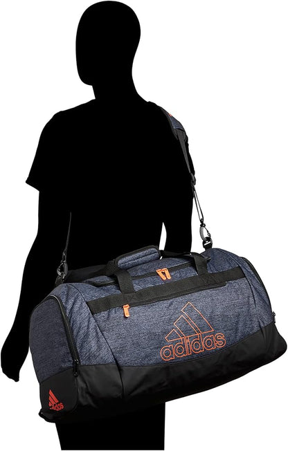 adidas Defender 4 Medium Duffel Bag, Jersey Onix Grey/Black, One Size